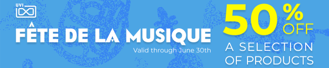 UVI - 50% Off - Fete de la Musique Sale
