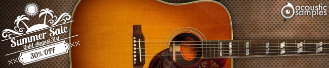 Acousticsamples: 30% Off