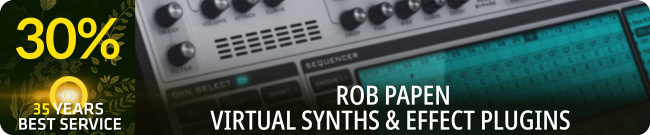 Exclusive Offer - 30% Off Rob Papen