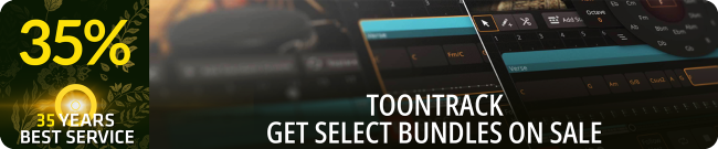 Toontrack Exclusive Offer: 35% Off