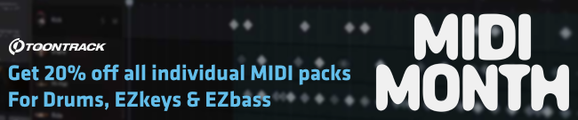 Toontrack MIDI Month