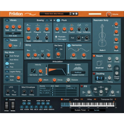 Friktion Modeled Strings