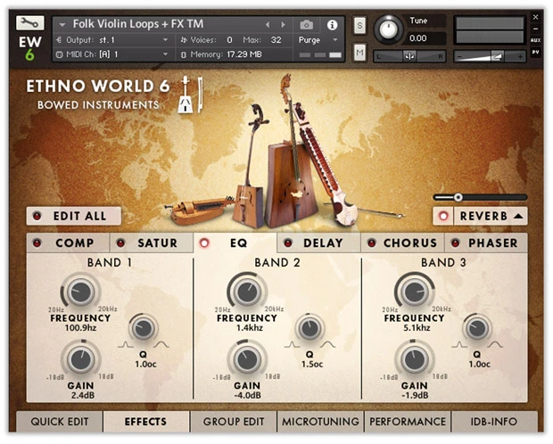 Ethno World Instruments GUI FX