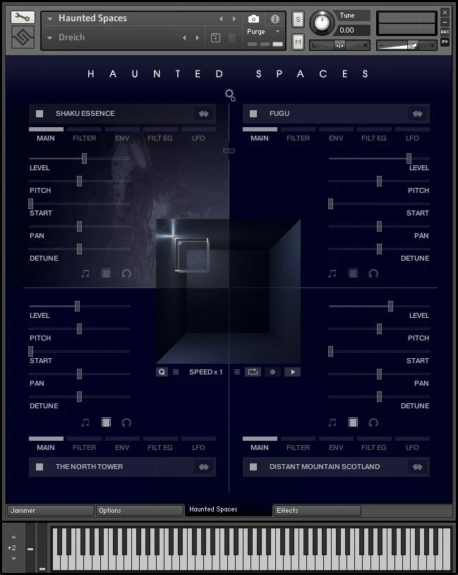 Haunted Spaces GUI Screen