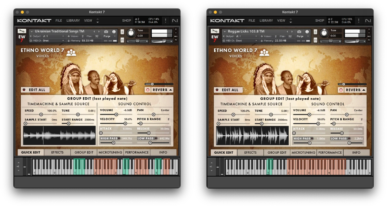 Ethno World 7 Voices GUI Banner