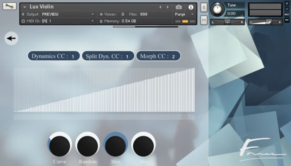 Lux Violin GUI 2
