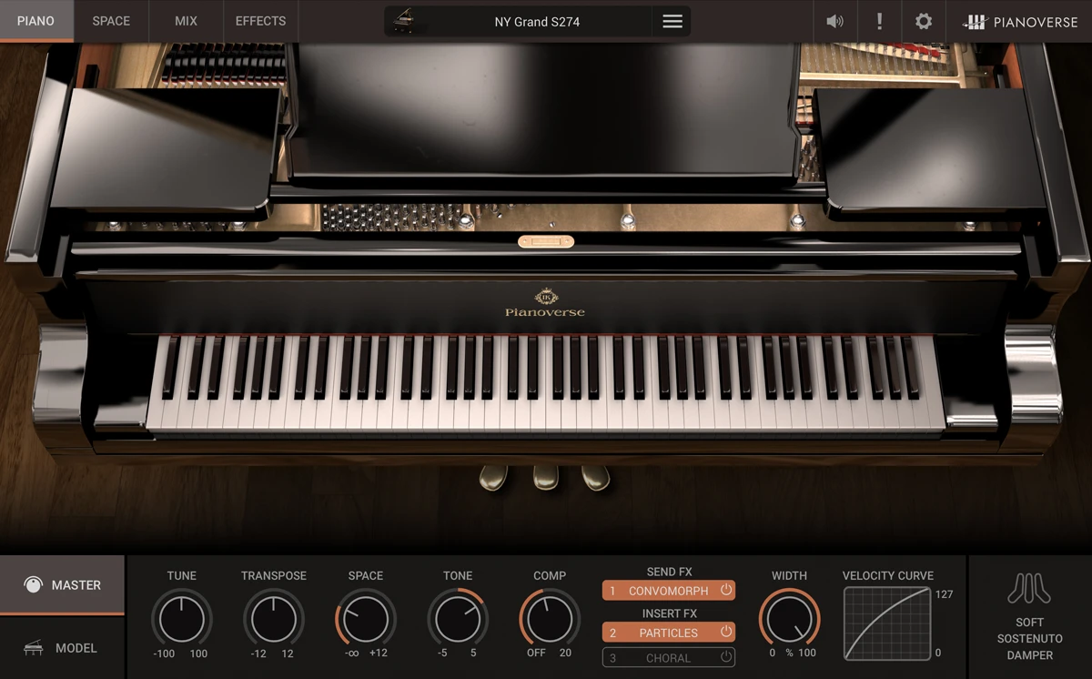 Pianoverse Main GUI Screen