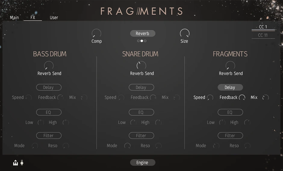 Sonuscore Fragments FX Page