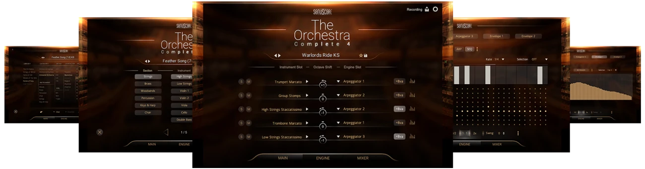 The Orchestra Complete 4 GUI Screens