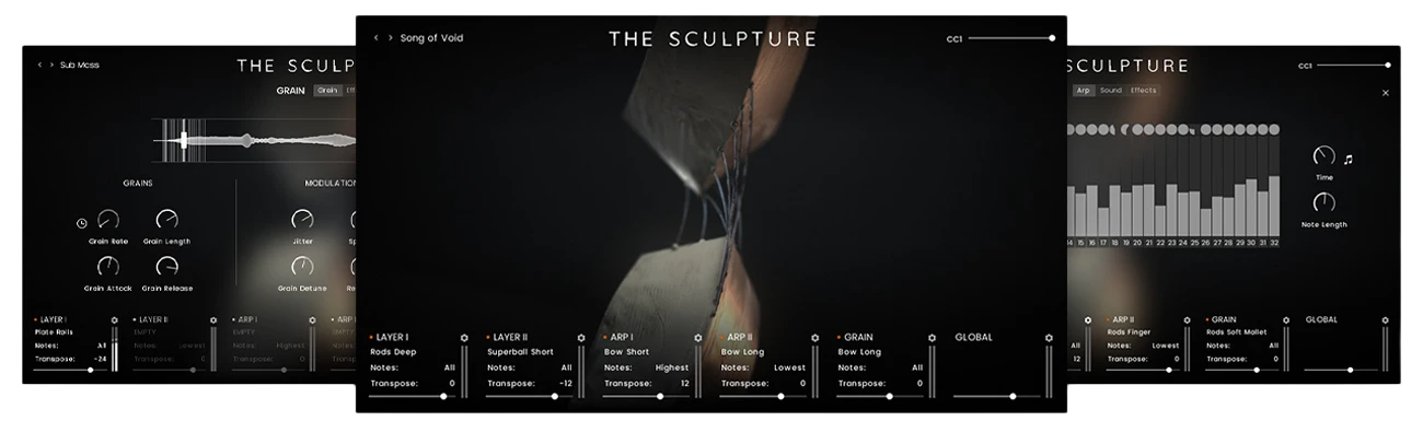 Sonuscore The Sculpture Kontakt 操作介面