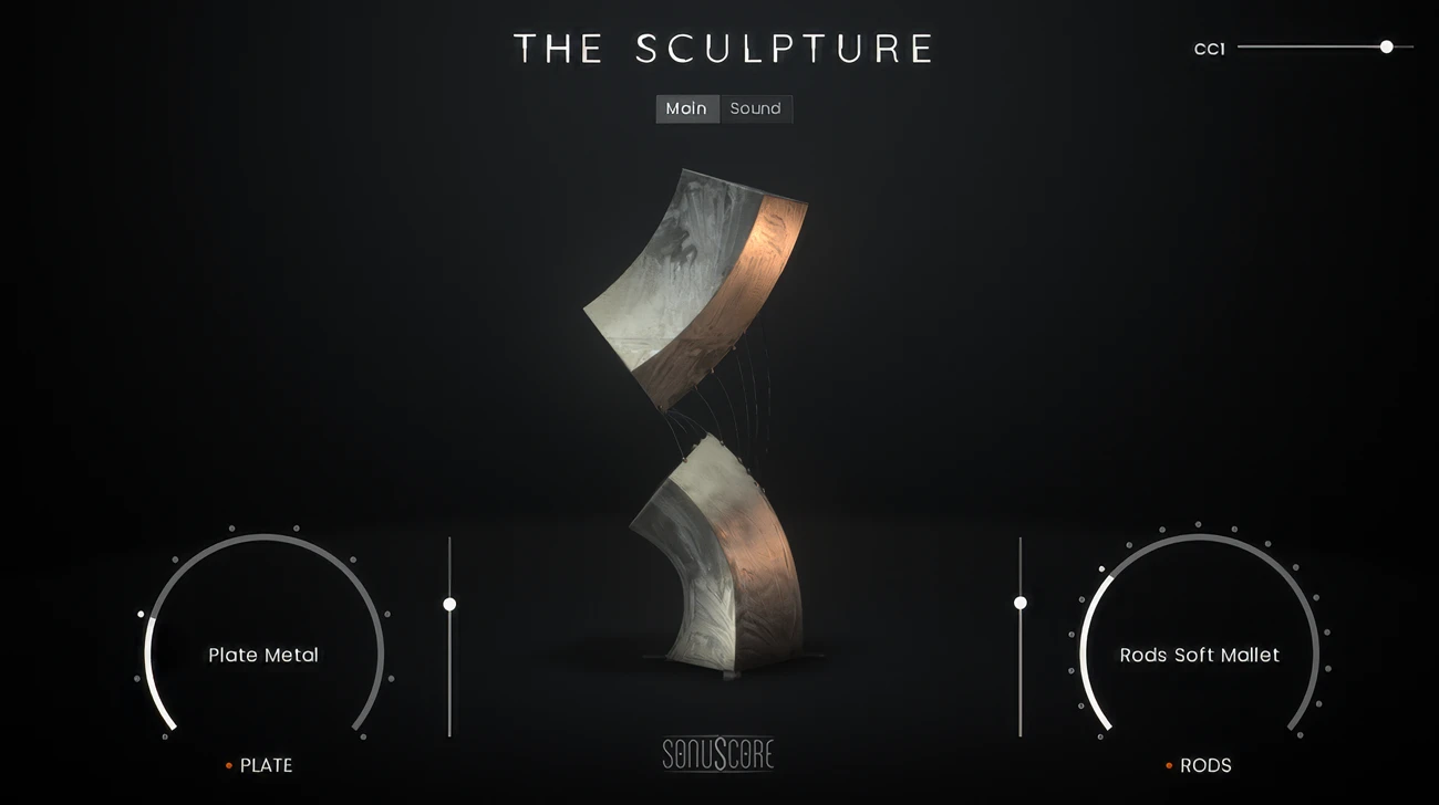 Sonuscore The Sculpture 主畫面介面